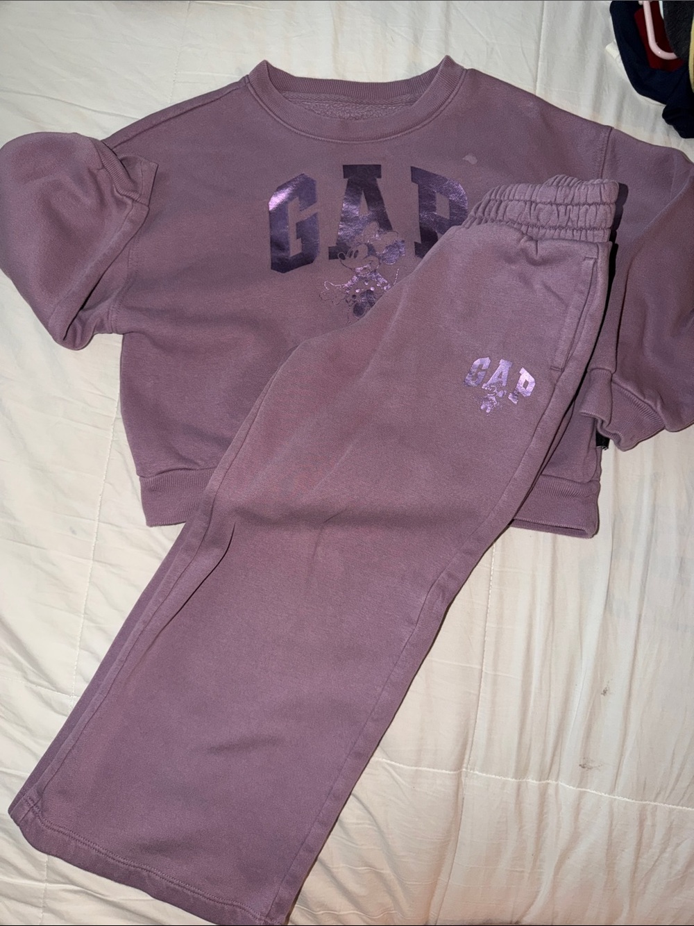GAP Kids Mauve-Purple Sweatpants & Top Set